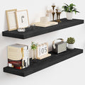 Vivelove 32 Inch Floating Shelves, Deep Wall Shelves with Invisible Brackets, Display Shlf for Bathroom Living Room Kitchen B