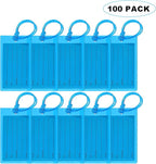 100 Pack Luggage Tags for Suitcases, Airplane Travel Essentials for Flying, International Travel Must Haves, and Luggage Acce
