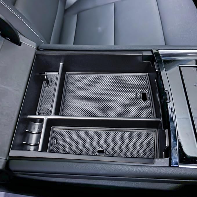 EDBETOS 2026 Traverse Center Console Organizer Compatible with 2024 2025 2026 Chevy Traverse Armrest Storage Box Interior Pallet Insert Tray Secondary Accessories Coin Container (Not for 2024-Limited)