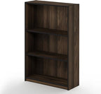 Furinno JAYA Book Shelf, 3-Tier Bookshelf, Bookcase with Adjustable Shelves, 9.5 x 24.5 x 40.3, for Organization and Storage,