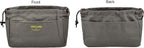 Vercord Canvas Handbag Organizers, Sturdy Purse Insert Organizer Bag in Bag, 10 Pockets Color Army Green Small