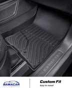 All Weather Floor Mats Cargo Liner for Ford Bronco Sport 2026 2025-2021,TPE Full Set Carpets Trunk Mat for Base Big Bend Badlands Accessories (ONLY for Sport),4pcs
