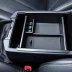 JKCOVER Center Console Organizer Tray Compatible with Toyota 4Runner 2010-2021 2022 2023 2024 and Kia Telluride 2020-2024 2025 Accessories,Insert Armrest Box Secondary Storage ABS Black Materials