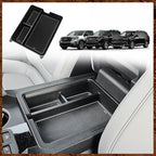 Muslogy Center Console Organizer Compatible with Honda Pilot 2023 2024 2025 2026, 2024-2026 Ridgeline/Passport Center Console Storage Box Divider Inserts Interior Accessories ABS Material(Gray)