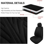 Pariitadin Car Seat Covers Front Pair, Washable and Breathable Seat Covers for Cars, Universal Fit Car Interior Covers for Mo