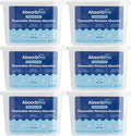 Moisture Absorber Tub Fragrance Free - 6-Pack - 10.5 oz Unscented Disposable Odor Eliminator Box & Dehumidifier for Garage,