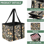 Cute Koalas Reusable Grocery Bags Large Shopping Tote Bag with Reinforced Bottom Board, Water Resistant Foldable Storage Bags