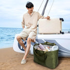 KALIDI 60L Extra Large Duffle Bag, Beach Tote Zipper Utility Oversized Weekender Carrier Travel Shopping Reusable Grocery Bag