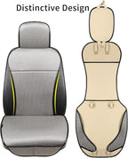 Auto Newer Luxury Breathable Car Seat Cover Fit Four Seasons, Universal Front of Car Seat Cushions, Bottom Seat Covers of Ful