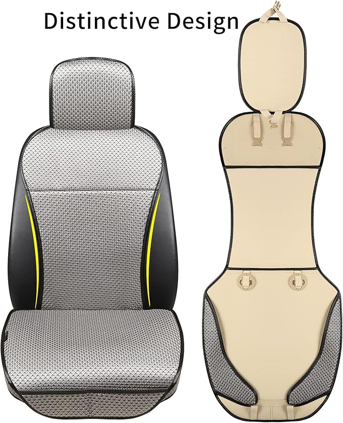 Auto Newer Luxury Breathable Car Seat Cover Fit Four Seasons, Universal Front of Car Seat Cushions, Bottom Seat Covers of Ful