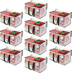 BlissTotes Clear Moving Bags Heavy Duty, 93L Extra Large Storage Bags with Zipper & Reinforced Handles, Waterproof PP Moving 
