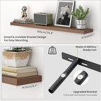 Heimlove Floating Shelves for Wall 40 Inch,Mounted Storage & Display Hanging Shelf with Invisible Brackets,for Bedroom,Living
