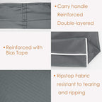 BeeGreen Grey Reusable Grocery Bags Wholesale Gray Reusable Kitchen Bags Bulk Foldable-Machine Washable with Zipper Storage Pouch 50 Packs