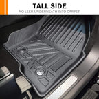 KUST Floor Mats for 2017-2022 Nissan Rogue Sport, All Weather Front Rear Floor Liners Rogue Sport Accessories TPE Rubber Raised Edge (Sport Only)