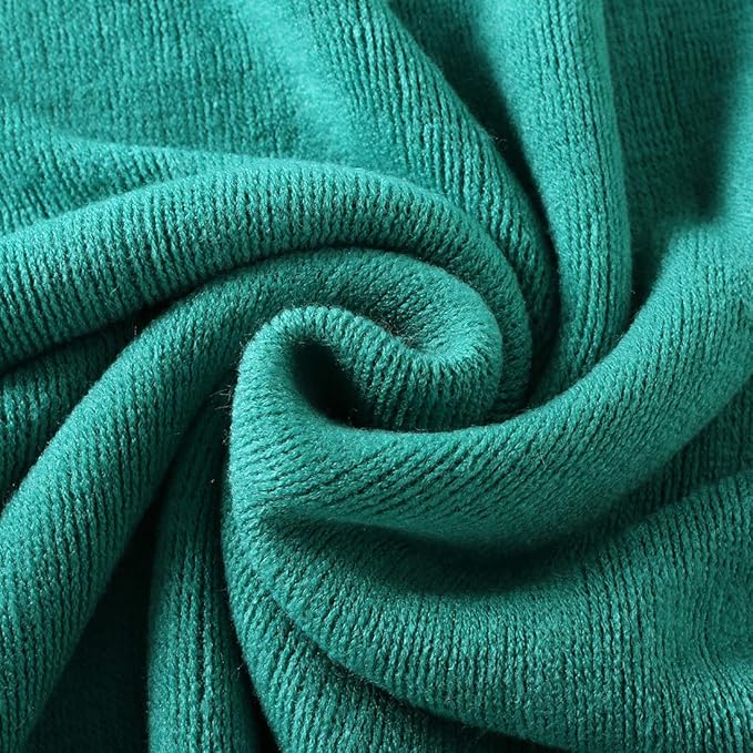 Homiest Decorative Knitted Throw Blanket with Fringe Soft & Cozy Tassel Blanket for Couch Sofa Bed (Teal,50x60)
