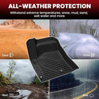 LASFIT Floor & Backseat & Cargo Mats for Mitsubishi Outlander 2022-2025, TPE All Weather Protection Custom Fit 3 Rows Floor Liners and Trunk Mats Rubber for Outlander Accessories, Black