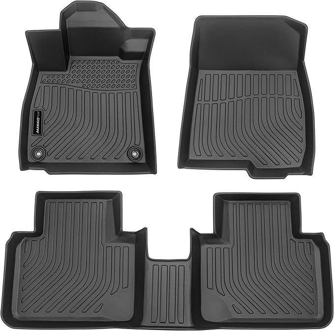 Auxko All Weather Floor Mats Fits for Honda Accord 2018-2022 TPE Rubber Liners Accessoires for Accord 2018-2022 All Season Guard Odorless Anti-Slip Mats for 1st & 2nd Row