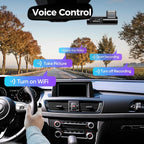 D500 Smart Dash Cam for Cars, 4K Front Dash Cam with WiFi&GPS, 0.96" LCD Display Car Camera, Night Vision, WDR, Parking Mode,