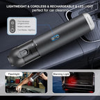 Cordless Handheld Car Vacuum Cleaner - 15000PA Portable Vacuum with LED Light & HEPA Filter, Blow & Suction 2 in 1 Small Hand