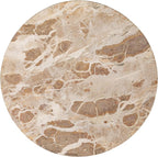 Creative Co-Op Scandinavian Round Marble Lazy Susan, Multicolor