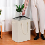efluky Slim Laundry Basket, Narrow Laundry Hamper with Handles, Collapsible Dirty Clothes Hamper, Tall Laundry Bin for Laundr