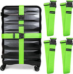 Untethered Luggage Straps | TSA-Approved Suitcase Belts with Heavy-Duty Buckles. Secure Adjustable Travel Accessories for Che