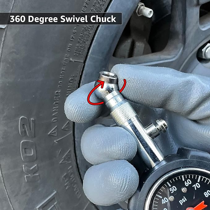 JACO Deluxe Tire Pressure Gauge - 100 PSI