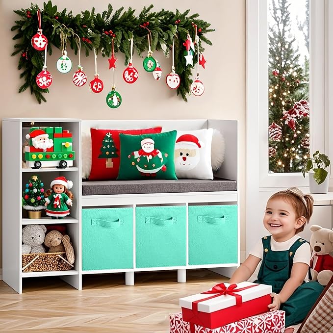 ShellKingdom Storage Bins, Foldable Fabric Storage Cubes and Cloth Storage Organizer Drawer for Closet and Toys Storage, 2 Pa