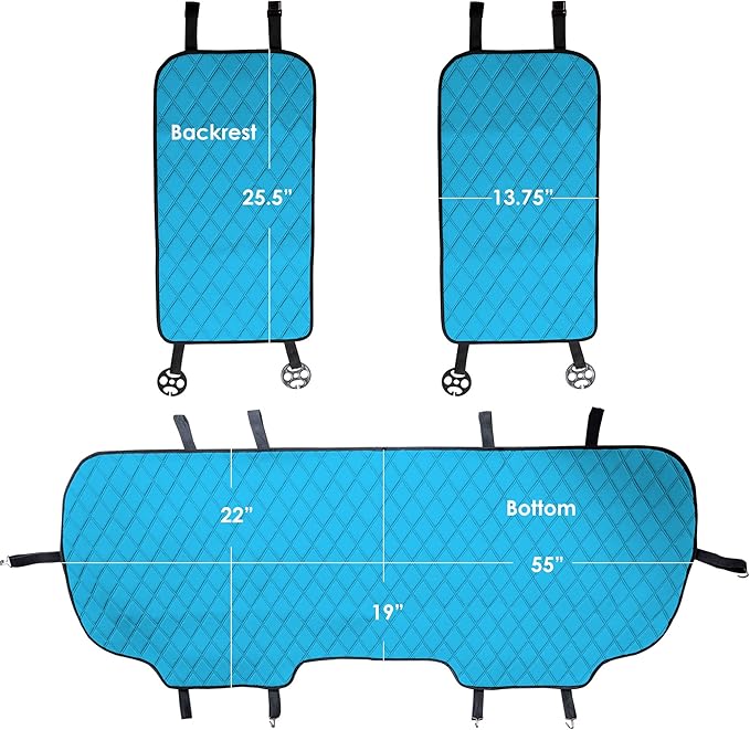 FH Group Car Seat Cushion Neosupreme Automotive Seat Cushions - Universal Fit, Rear Car Seat Cushion, Car Seat Cushions with 