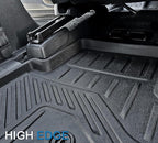 Floor Mats Cargo Mat for Honda Pilot 2026 2025 2024 2023, All Weather TPE Cargo Liner Trunk Mat with Backrest Mat Door Sill Protectors Car Accessories for Pilot (Floor Mats Set)