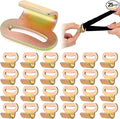 Zonon 25 Pcs 1" Flat Hook Rooftop Cargo Tie Down Hook Car Roof Carrier Door Hook Attaches to Car Door Frame for 1" Tie Down Strap Webbing Secure Any Car Roof Bag Compatible with Most Cars Truck
