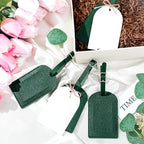 Amylove 48 Sets Leather Luggage Tags Bulk Wedding Favors Luggage Tags for Guests Bridal Gifts Wedding Bridal Shower Gift PU L