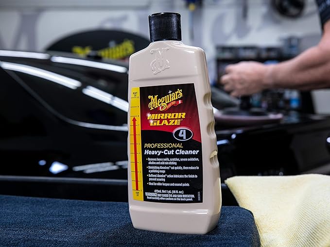 Meguiar'S M0416 Mirror Glaze Heavy-Cut Cleaner - 16 Oz Bottle