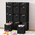 Cube Storage Organizer with Storage Bins Included - The Perfect Closet Organizers and Storage Solution. Includes 12 Storage C