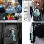 Peacock 13 PCS Car Seat Cover Set with Steering Wheel Cover Seat Belt Strap Cover Armrest Cover Coaster Keychain Automobile Interior Sets Decoration Easy to Install