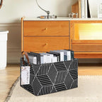 FANKANG Storage Basket,Nursery Hamper Canvas Laundry Basket Foldable with Waterproof PE Coating Storage, Office, Bedroom, Clo