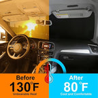Front Windshield Sun Shade Foldable Car Front Window Sun Shade Windshield Shade Custom Fit for 2007-2021 Toyota Tundra Block UV Rays Heat Keep Car Cooler