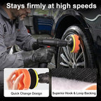 GOH DODD 38 Pieces 3 Inch Buffing Polishing Pads, Car Foam Drill Polishing Pad Kit Sponge Pads Buffer Polisher Kit Headlight 