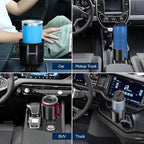 Car Cup Holder Expander, Cup Holder Expander for Car with Stretchable Rubber Base, Large Cup Holder Adapter Compatible with Y
