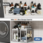 2 Pack Pull-Out Storage Organizers, Under Sink Organizer and Storage for Bathroom & Kitchen,Multi-Purpose Under Cabinet Organ