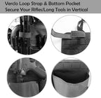 Molle Seat Back Organizer Molle Panel with Truck Gun Rack Tactical Seat Covers for Car Seat Protector Universal Fit SUV Truck Pickup F150 F250