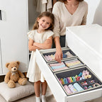DECOMOMO Drawer Organizer for Baby – Clothes Organizer & Storage Dividers for Nursery, Storage Bins for Underwear, Bra, Socks