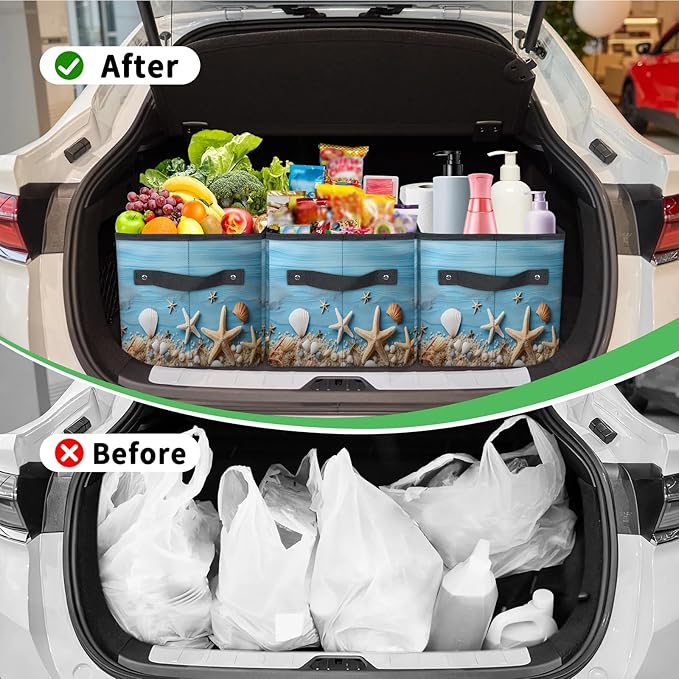 Reusable Grocery Bags Heavy Duty Shopping Bags Foldable Large Tote Bags with Long Handles & Hard Bottom