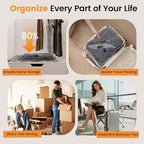 Vacuum Storage Bags Rechargeable Wireless Pump - 15 Pack Travel Storage Bags，Travel & Home Organizer Set, Multi-Size Space-Sa