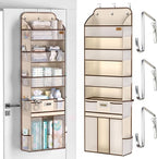 Baby Nursery Over The Door Organizer – 5-Tier 10 Pocket Hanging Storage with Removable Diaper Caddy & 3 Sturdy Hooks, 55LBS C