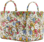 Boho Fabric Storage Basket, Large Capacity Laundry Basket, 12.2'' x 10.23'' x 10.23'' Collapsible Laundry Hamper with Easy Ca