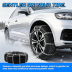 Automotive Tightening Snow Chains Tire Chains for Tire Set of 2 With Gloves Winter Accessories SUV Trucks Pickup Winter Emerg