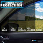 TRUE LINE Automotive 2ply Nano Carbon Window Tint Film for Cars - 50% Tint (22'' W x 10' Long) - Blocks 99% UV Rays & Heat - Privacy Protection - DIY Install