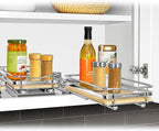 LYNK PROFESSIONAL® Élite™ Pull Out Spice Organization for Cabinets - 6-3/8 inch Wide – Spice Rack for Inside Cabinets – Wood/