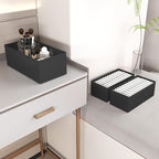 3 PACK Drawer Organizer Clothes，drawer Divider， Dresser Drawer Storage for Sock, Underwear, Bra，Panties，Belt, Tie, Stockings,